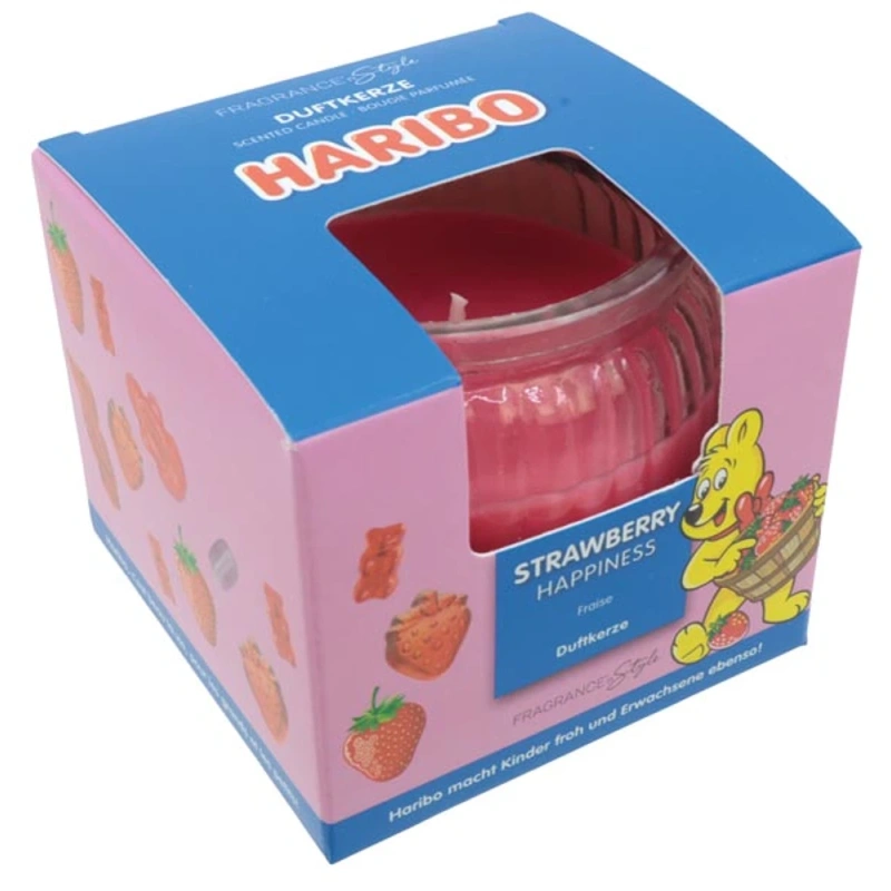 HARIBO Strawberry Happiness lõhnaküünal 85 g