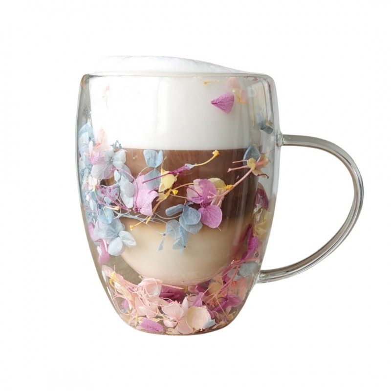 Topeltseinaga termokruus  lilledega SZK180, 300 ml